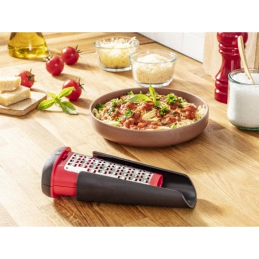 Ralador Tefal K20727 Inox Reversível Caixa Preto/Vermelho Livre de BPA Amianto