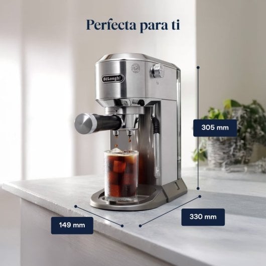 Cafetera Espresso De'Longhi Dedica Duo EC890.M 1,1 L 15 bars avec mousseur à lait