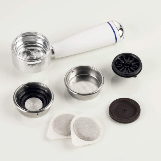 Cafetiere Manuelle Ariete 1389/1C 0,9L 15 bars avec mousseur inox Bleu clair