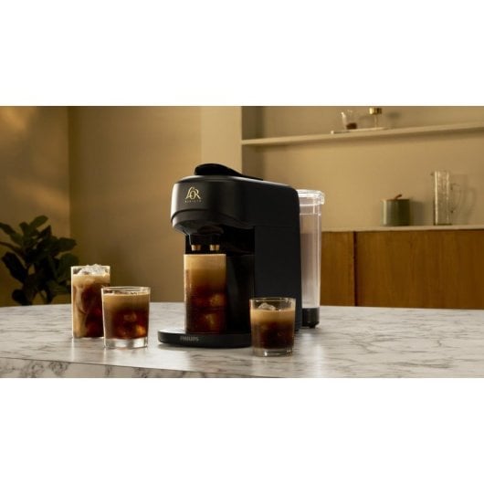 Cafetière à capsules automatique L'OR LM9512/20 1L 19 bars double tasse programmes 30 boissons