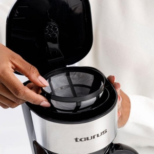 Kaffeemaschine Filter Taurus Verona 6 Inox 6 Tassen 600 W Warmhalteplatte Edelstahl