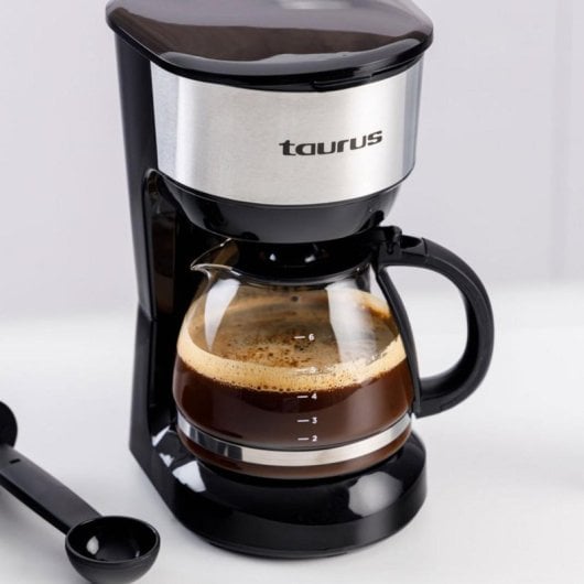 Kaffeemaschine Filter Taurus Verona 6 Inox 6 Tassen 600 W Warmhalteplatte Edelstahl
