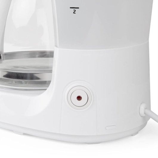 Cafetera Filtro Orbegozo CG 4051 1,25 L 12 tazas Placa calorífica Apagado automático Blanco