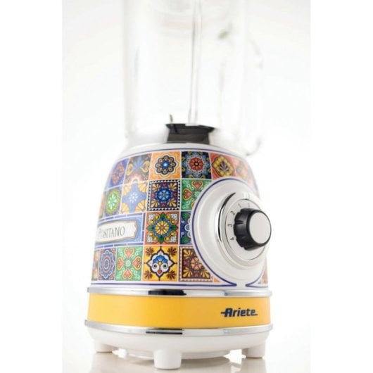 Liquidificadora Ariete 0583/0P 1,5L 1000W Vidro Amarelo 4 velocidades Picador de gelo