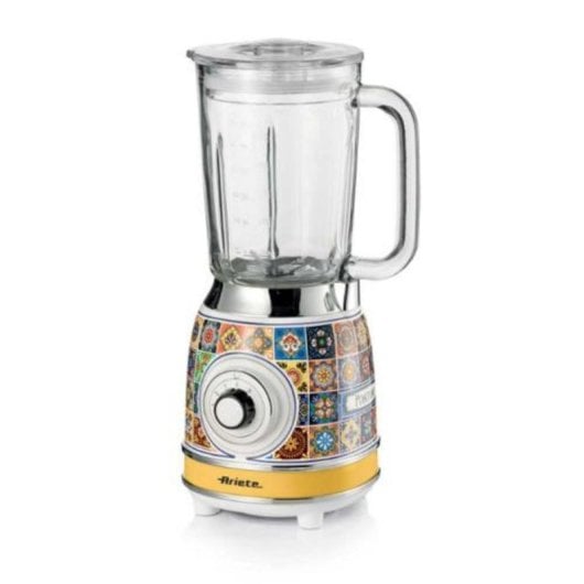 Liquidificadora Ariete 0583/0P 1,5L 1000W Vidro Amarelo 4 velocidades Picador de gelo