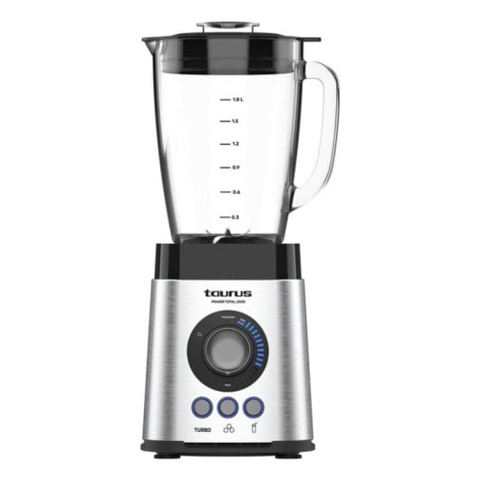 Liquidificadora Taurus Power Total 2000 2,2L 2000W Vidro 6 lâminas Função Turbo Preto Inox