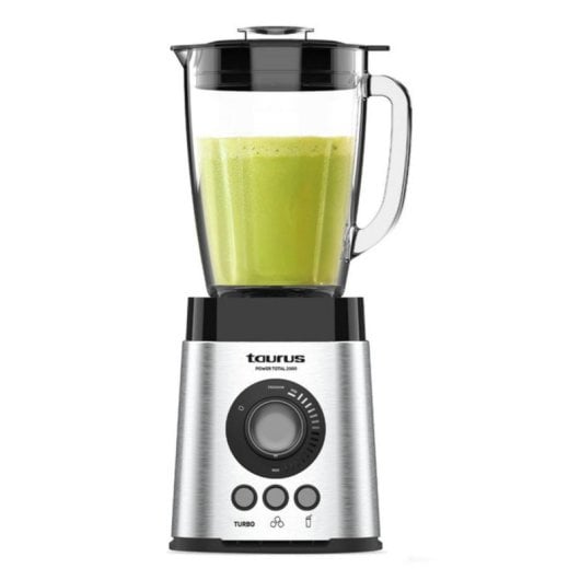 Liquidificadora Taurus Power Total 2000 2,2L 2000W Vidro 6 lâminas Função Turbo Preto Inox