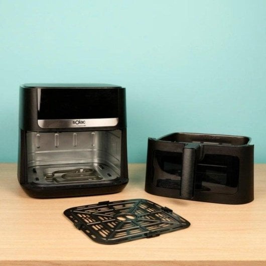 Fritadeira de Ar Solac FA1801 Elegance E80 8L 1800W Janela Double Heating