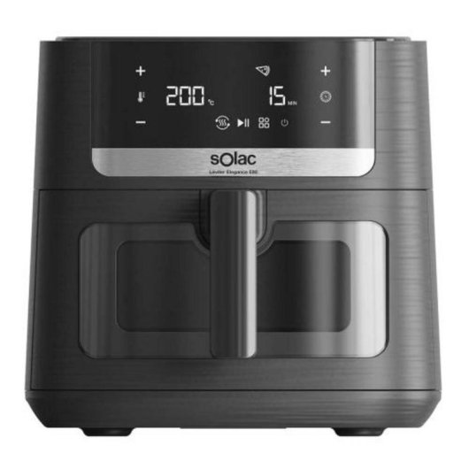 Freidora de aire Solac FA1801 8L 1800W mit Double Heating und Sichtfenster
