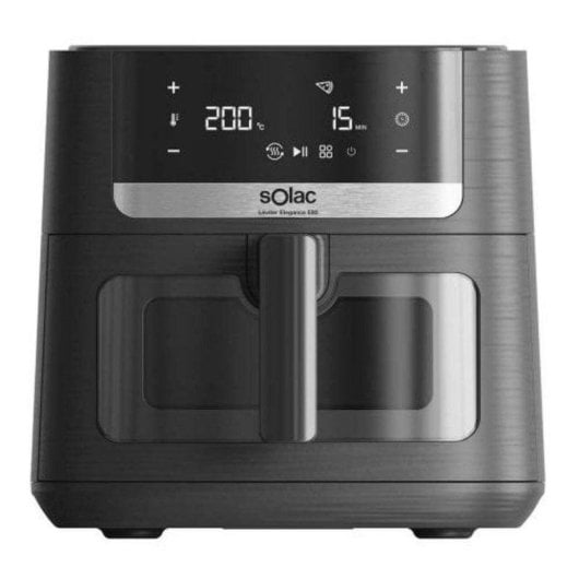 Fritadeira de Ar Solac FA1801 Elegance E80 8L 1800W Janela Double Heating