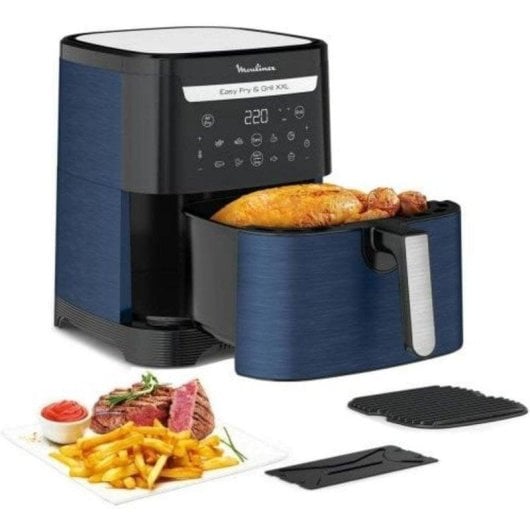 Freidora de aire Moulinex Easy Fry & Grill XXL 6.5L 1830W con doble zona y grill