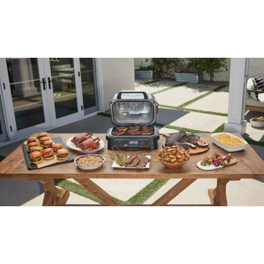 Parrilla eléctrica Ninja OG850EU 1700 W ahumador sensor integrado 45x29 cm