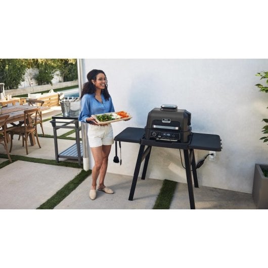 Parrilla eléctrica Ninja OG850EU 1700 W ahumador sensor integrado 45x29 cm