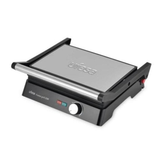 Griglia elettrica QUO 2200W Nero/Inox apertura 180 gradi superficie 29x23cm
