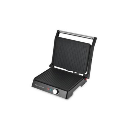 Griglia elettrica QUO 2200W Nero/Inox apertura 180 gradi superficie 29x23cm