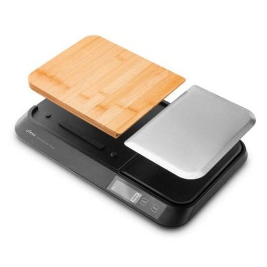 Báscula de cocina digital Marrón/Negro 5 kg LCD apagado automático y selector unidades