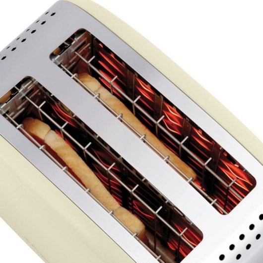 Tostadora Russell Hobbs 26551-56 2 rebanadas 1600 W crema y plata acero inoxidable