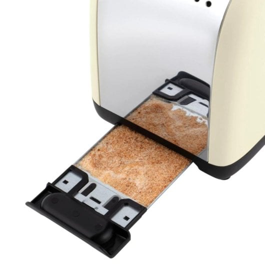 Tostadora Russell Hobbs 26551-56 2 rebanadas 1600 W crema y plata acero inoxidable