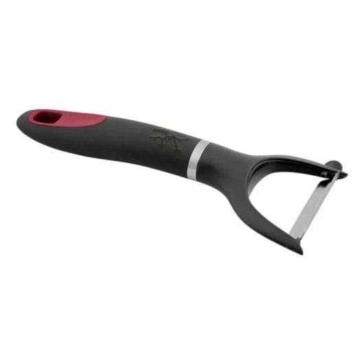 Éplucheur JATA AC24 Acier inoxydable Ergonomique Noir Rouge Crochet suspendu