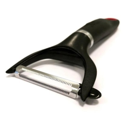 Éplucheur JATA AC24 Acier inoxydable Ergonomique Noir Rouge Crochet suspendu