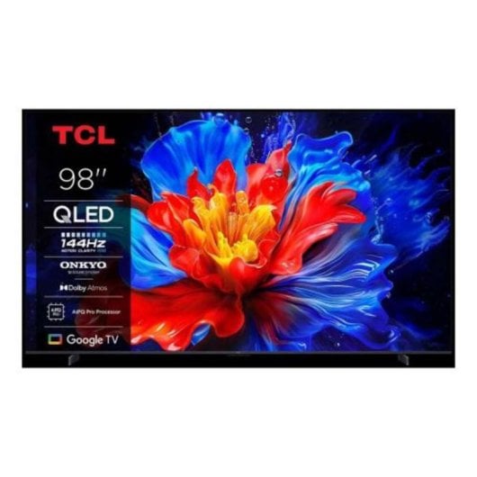 TV TCL QLED P89K 98" 4K Smart TV Wi-Fi Bluetooth Google TV Metálico