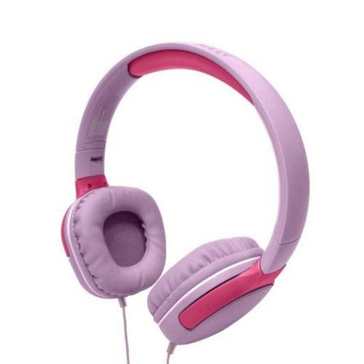 Auriculares Celly KIDSBEAT2 com fio Jack 3,5 mm Microfone Infantil Rosa