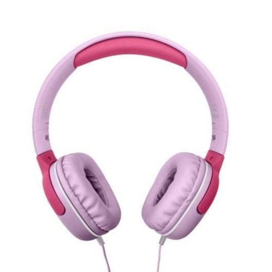 Auriculares Celly KIDSBEAT2 com fio Jack 3,5 mm Microfone Infantil Rosa