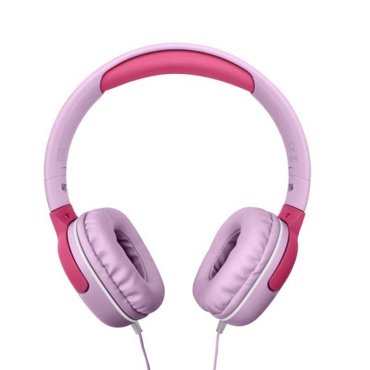 Auriculares Celly KIDSBEAT2 com fio Jack 3,5 mm Microfone Infantil Rosa