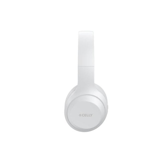 Auriculares Celly Wavebeat WH inalámbricos Bluetooth para llamadas y música con micrófono, color blanco