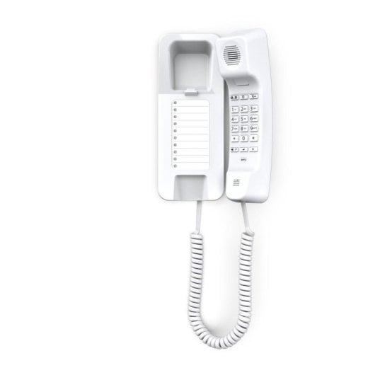 Telefono Gigaset DESK 200 analogico cablato 10 memorie Bianco montaggio scrivania/parete