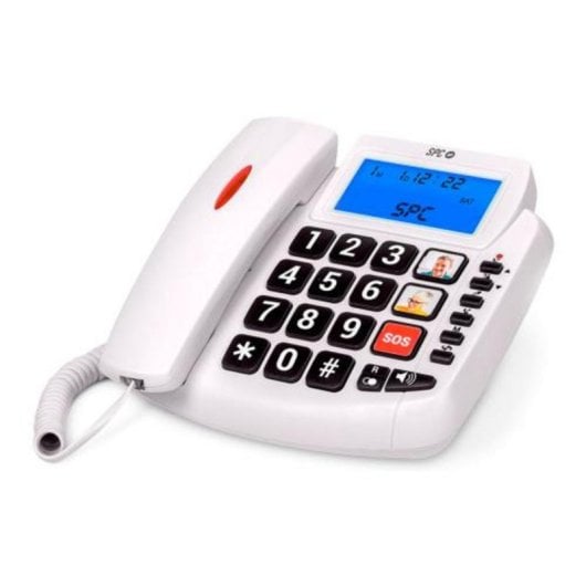 Festnetztelefon Quo Senior Weiß Freisprechfunktion groß Tasten Wandmontage