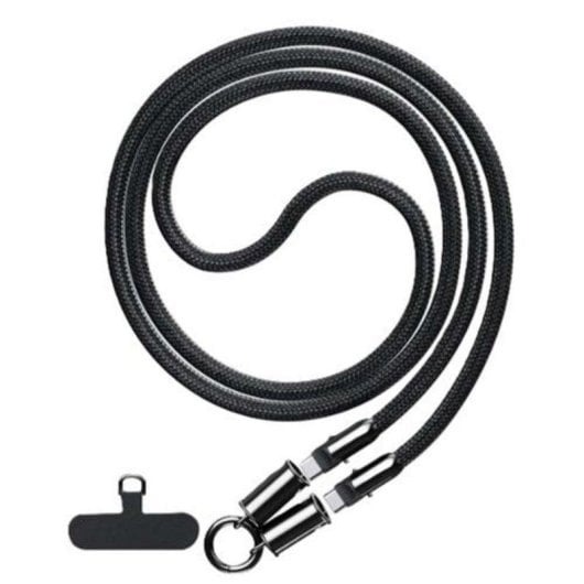 Cordón para smartphone DCU Tecnologic 34154060 USB C a C 1,2 m 60W Algodón trenzado Negro