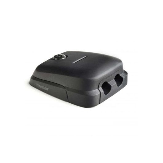 Scanstrut Pasacables Compacto Y Horizontal, Doble Entrada, Estanco, Negro, Autocaravana, Camper, Naútica