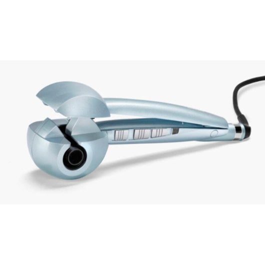 Escova de ar quente BaByliss Hydro-Fusion C1700E cerâmica azul 3 temperaturas cabo giratório