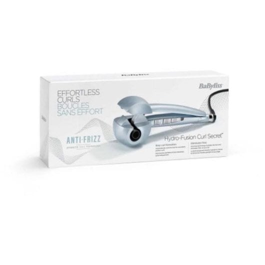 Escova de ar quente BaByliss Hydro-Fusion C1700E cerâmica azul 3 temperaturas cabo giratório