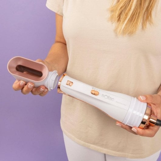 Hairstyling-Set Solac Expert Ion Flow 1200W 6-in-1 Ionentechnologie Gold Weiss