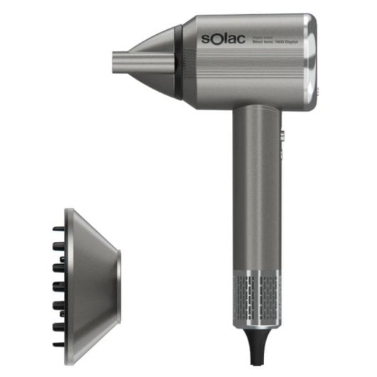 Secador Solac Blast Ionic 1600 Digital Motor Brushless 110000 RPM Gris Compacto