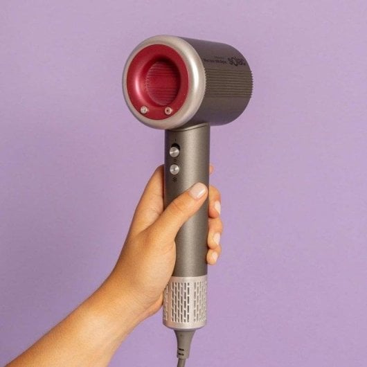 Sèche-cheveux Ionique Professionnel Solac Blast Ionic 1600 Digital 1600W 4 Températures 3 Vitesses Accessoires Gris