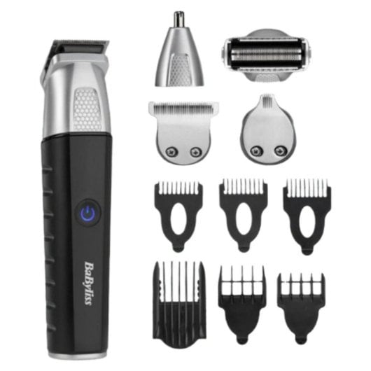 Recortadora multifunción BaByliss MT812E 11 en 1 sin cable acero inoxidable