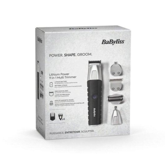 Regolabarba Multifunzione BaByliss MT812E Senza Filo 240min Impermeabile 6 Pettini