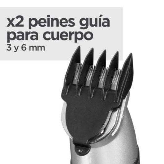 Recortadora multifunción BaByliss MT812E 11 en 1 sin cable acero inoxidable