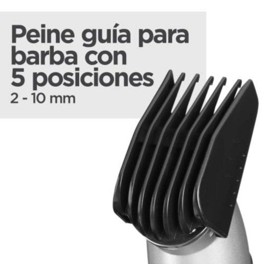 Recortadora multifunción BaByliss MT812E 11 en 1 sin cable acero inoxidable
