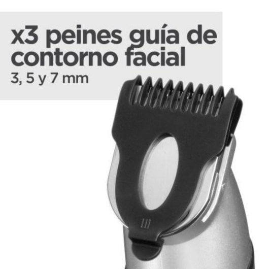 Recortadora multifunción BaByliss MT812E 11 en 1 sin cable acero inoxidable