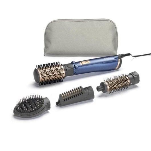Brosse Soufflante Multifonction BaByliss AS965E 1000W Céramique Ionique 3 Températures 4 Accessoires Teal/Gold