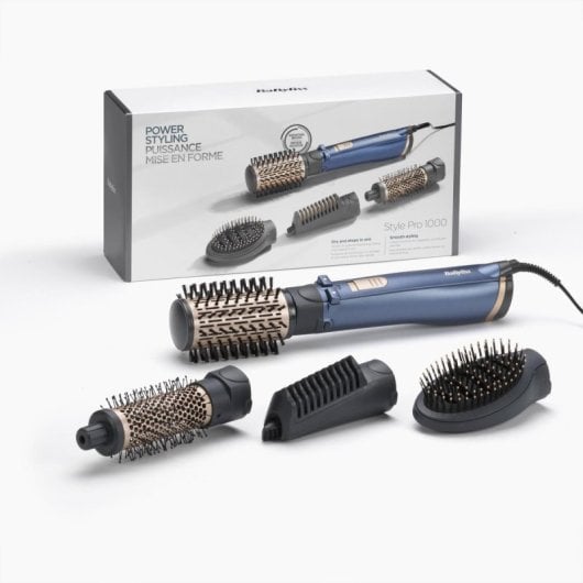 Spazzola ad aria calda BaByliss AS965E Rotante 1000W Ceramica Ionica 4 Accessori