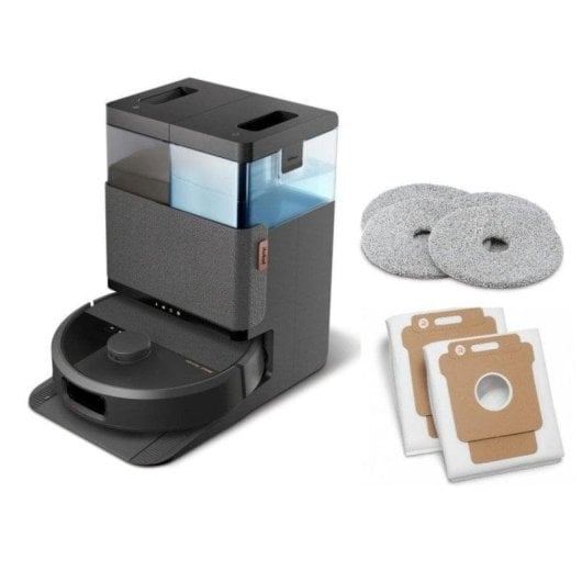 Aspirateurs Robots et Laveur iRobot Roomba Plus 505 Combo avec Vidage Automatique Navigation LiDAR 7.000Pa + 3 Mopas + 3 Sacs