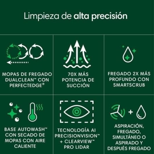 Aspirateurs Robots et Laveur iRobot Roomba Plus 505 Combo avec Vidage Automatique Navigation LiDAR 7.000Pa + 3 Mopas + 3 Sacs