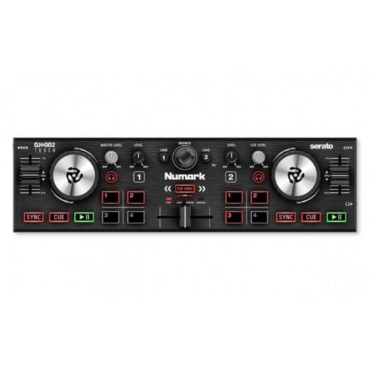 Controladora DJ Numark DJ2GO2 Touch 2 Canales 8 Pads USB Compacta