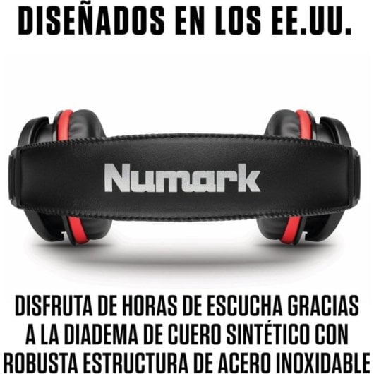 Auricular DJ Numark HF175 monitorización cerrada transductores 40 mm 3 m cable