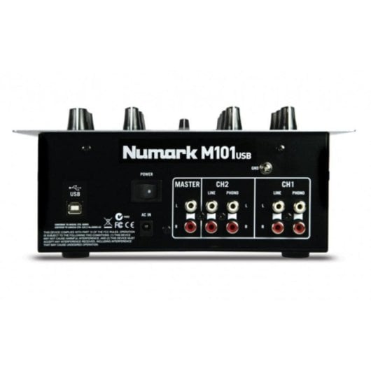 Mesa de mezclas Numark M101USB 2 canales USB ecualizador 2 bandas negro plata